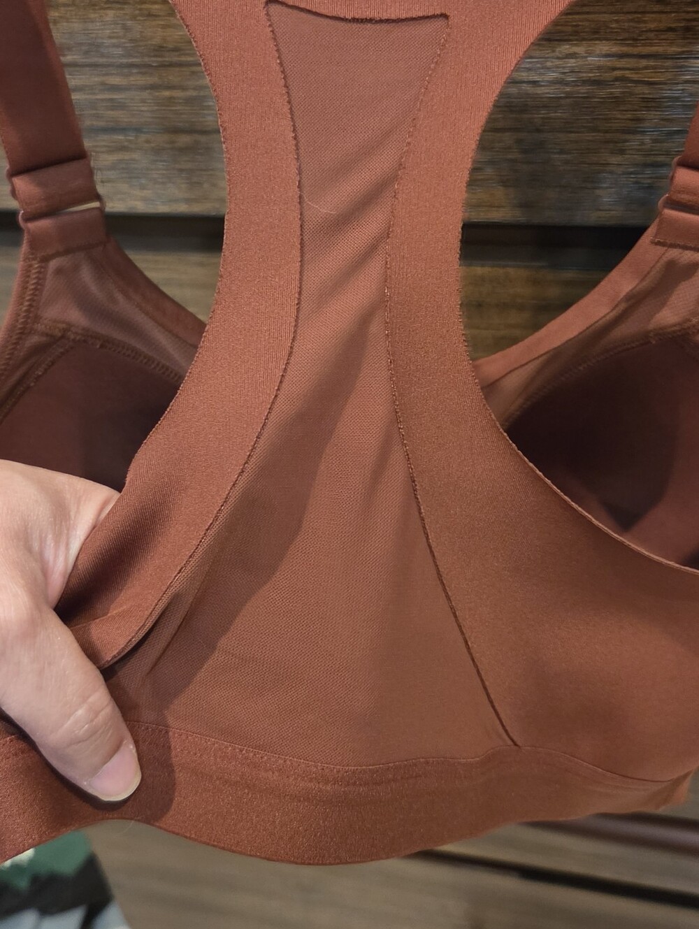 All In Motion Women's Front-Zip Racerback Sports Bra - Rust 38B - Picture 4 of 4